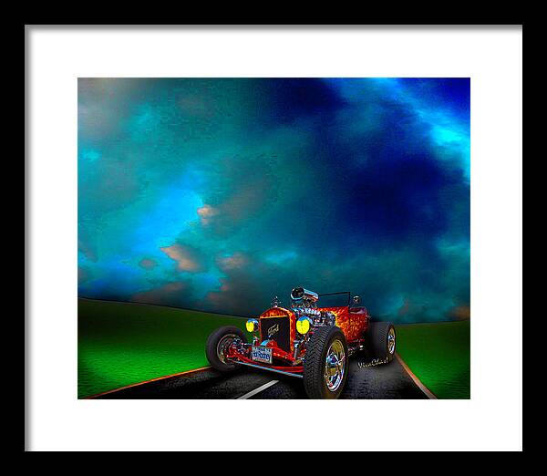 23 Framed Print featuring the photograph 23 Model-T Ford Roadster Hot Rod by Chas Sinklier