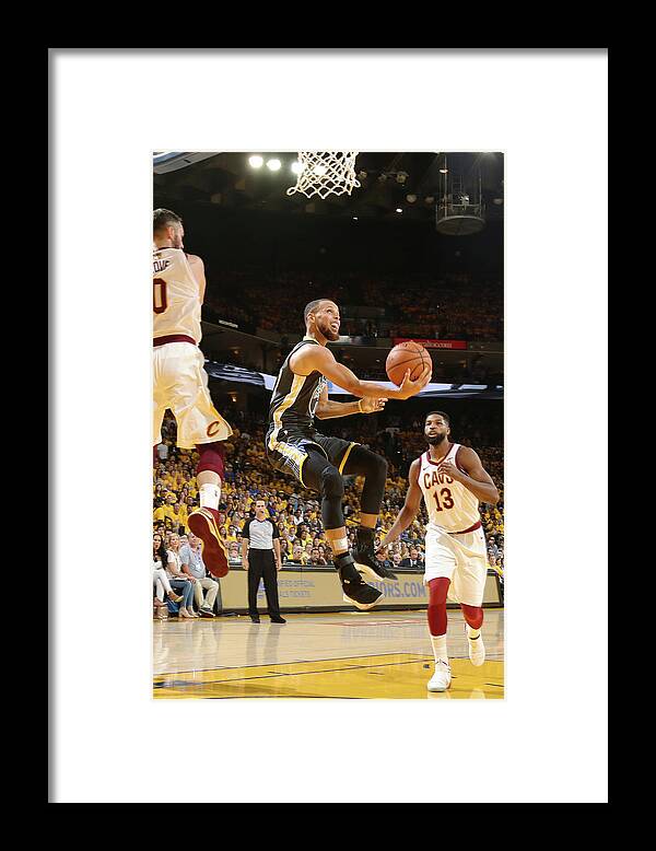 Stephen Curry Framed Print featuring the photograph Stephen Curry #24 by Nathaniel S. Butler