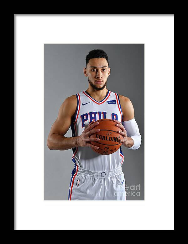 Media Day Framed Print featuring the photograph Ben Simmons by Jesse D. Garrabrant