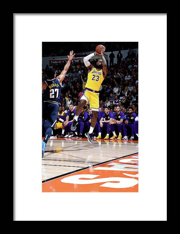 Lebron James Framed Print featuring the photograph Lebron James #27 by Andrew D. Bernstein