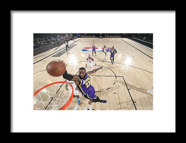 Playoffs Framed Print featuring the photograph Lebron James by Jesse D. Garrabrant