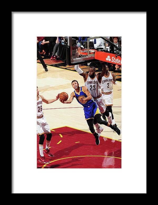 Playoffs Framed Print featuring the photograph Stephen Curry by Andrew D. Bernstein