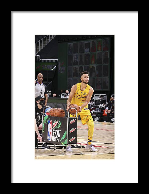 Stephen Curry Framed Print featuring the photograph Stephen Curry #29 by Nathaniel S. Butler