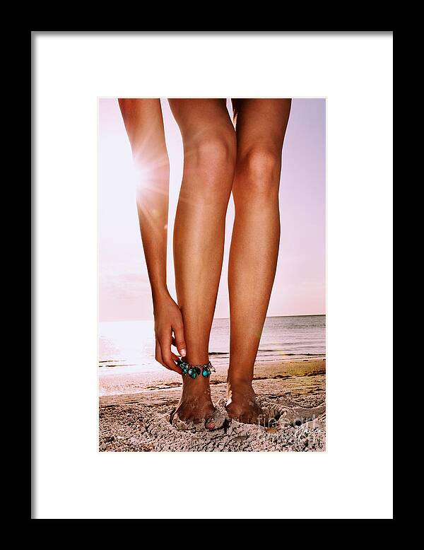 100-rm-nsr-lifestyle-license Framed Print featuring the photograph 2936 Elisa Naples Beach Florida by Amyn Nasser Fashion Photographer