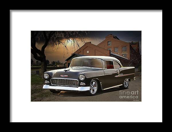 1955 Chevrolet Bel Air Framed Print featuring the photograph 1955 Chevrolet Bel Air #3 by Dave Koontz
