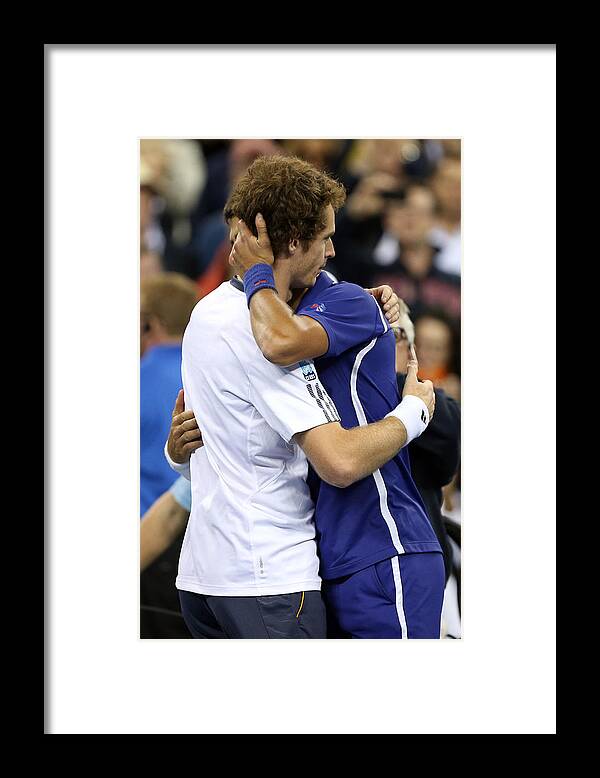 Following Framed Print featuring the photograph 2012 US Open - Day 15 #3 by Clive Brunskill