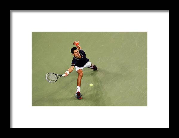 Tennis Framed Print featuring the photograph 2014 US Open - Day 10 #3 by Alex Goodlett