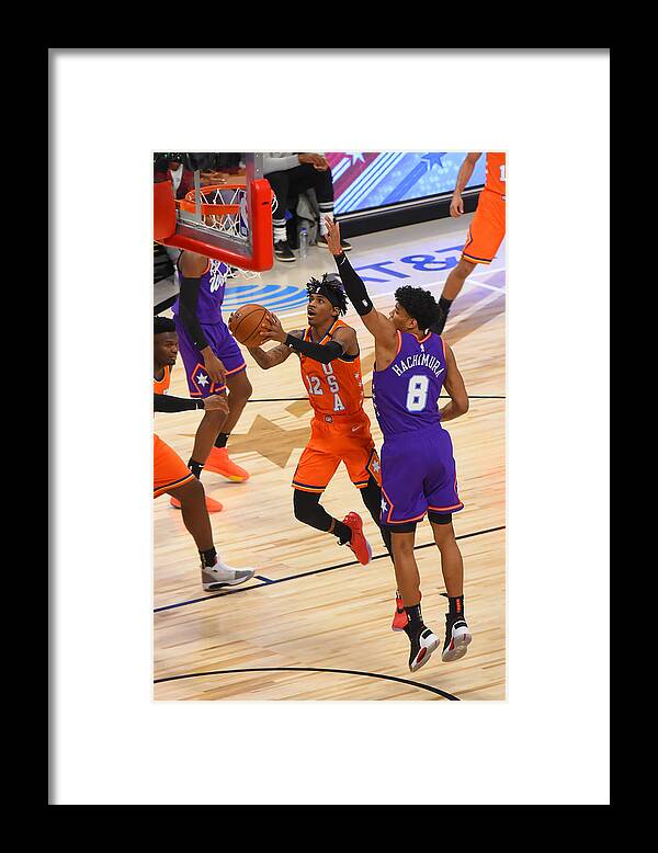 Nba Pro Basketball Framed Print featuring the photograph 2020 NBA All-Star - Rising Stars Game by Bill Baptist