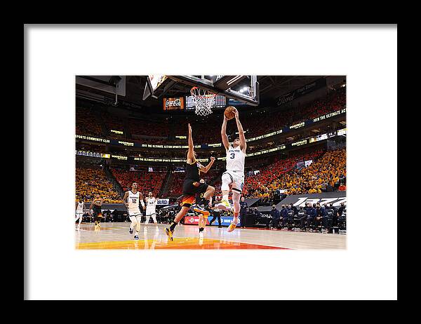 Playoffs Framed Print featuring the photograph 2021 NBA Playoffs - Memphis Grizzlies v Utah Jazz by Joe Murphy