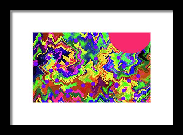  Framed Print featuring the digital art 3-6-2010eabcdefghijklmnopq by Walter Paul Bebirian