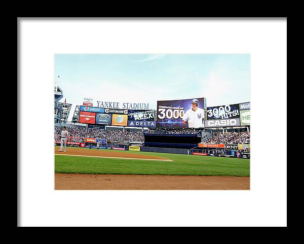 People Framed Print featuring the photograph Alex Rodriguez #3 by Al Bello