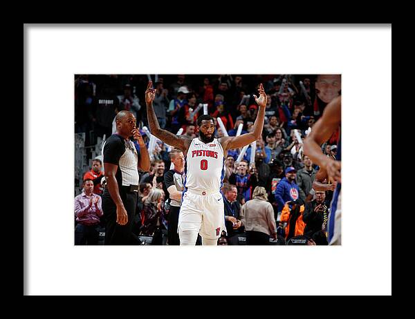 Nba Pro Basketball Framed Print featuring the photograph Andre Drummond by Brian Sevald