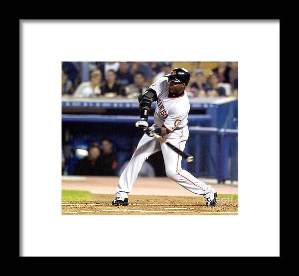 California Framed Print featuring the photograph Barry Bonds #3 by Kirby Lee