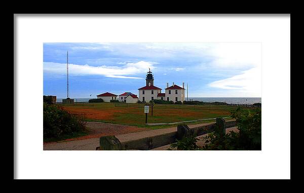 Lighthouse Framed Print featuring the photograph Beavertail Lighthouse by Jim Feldman