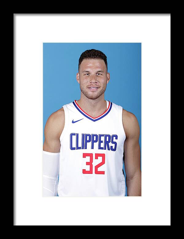 Media Day Framed Print featuring the photograph Blake Griffin by Juan Ocampo