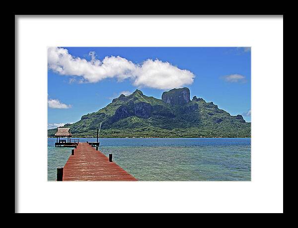 Tahiti Framed Print featuring the photograph Bora Bora, Tahiti #1 by Richard Krebs