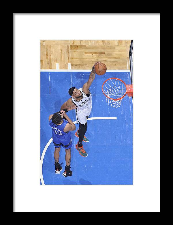 Nba Pro Basketball Framed Print featuring the photograph Brooklyn Nets v Orlando Magic by Fernando Medina