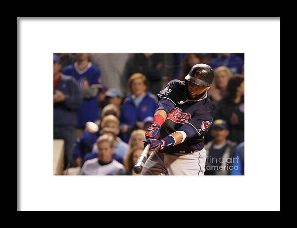 Second Inning Framed Print featuring the photograph Carlos Santana by Jamie Squire