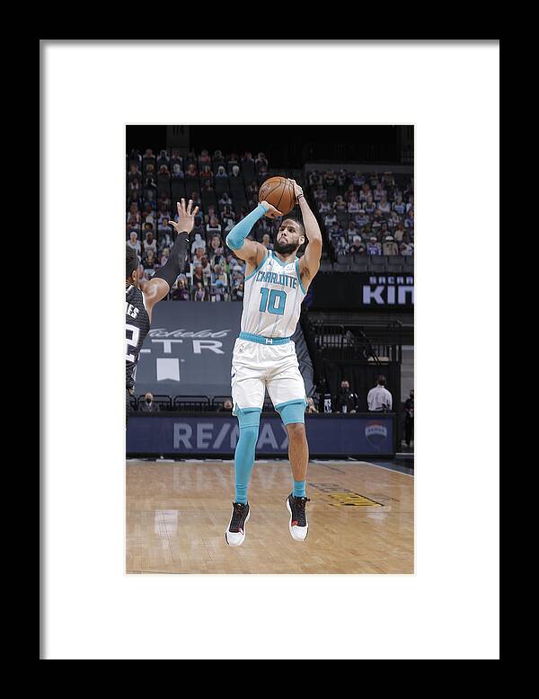 Caleb Martin Framed Print featuring the photograph Charlotte Hornets v Sacramento Kings by Rocky Widner