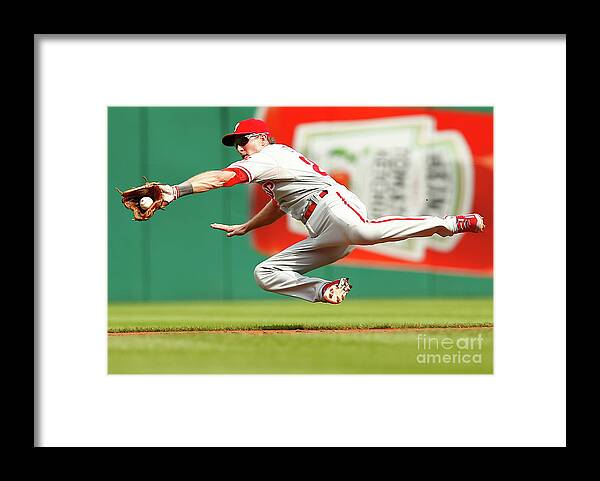 Second Inning Framed Print featuring the photograph Chase Utley by Jared Wickerham