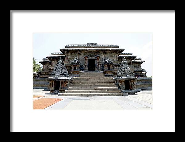 Chennakesava Temple Framed Print featuring the photograph Chennakesava temple-Belur, Karnataka, #3 by Angelo Fernandes