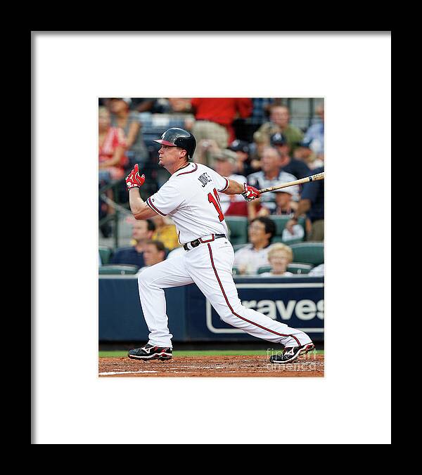 Atlanta Framed Print featuring the photograph Chipper Jones #3 by Kevin C. Cox