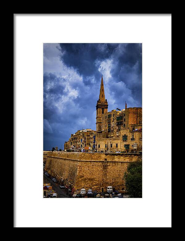 Valletta Framed Print featuring the photograph City of Valletta in Malta #4 by Artur Bogacki