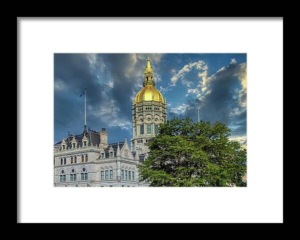 Hartford Framed Print featuring the photograph Connecticut State Capitol #3 by Mountain Dreams