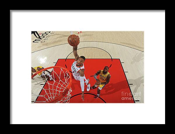 Damian Lillard Framed Print featuring the photograph Damian Lillard #3 by Andrew D. Bernstein