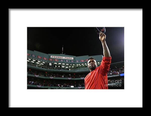 People Framed Print featuring the photograph David Ortiz #3 by Maddie Meyer