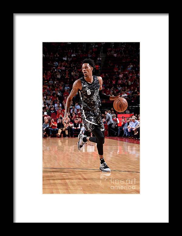 Dejounte Murray Framed Print featuring the photograph Dejounte Murray #3 by Bill Baptist