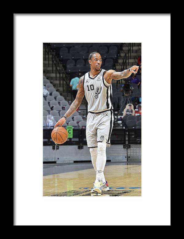 Nba Pro Basketball Framed Print featuring the photograph Demar Derozan by Logan Riely
