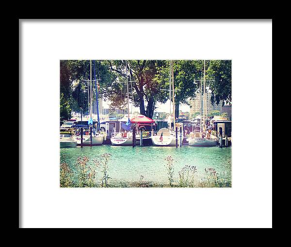 Detroit Yacht Club Framed Print featuring the photograph Detroit Yacht Club by Phil Perkins