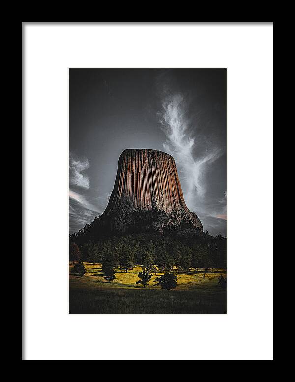 Devils Framed Print featuring the photograph Devils Tower #3 by Brian Venghous