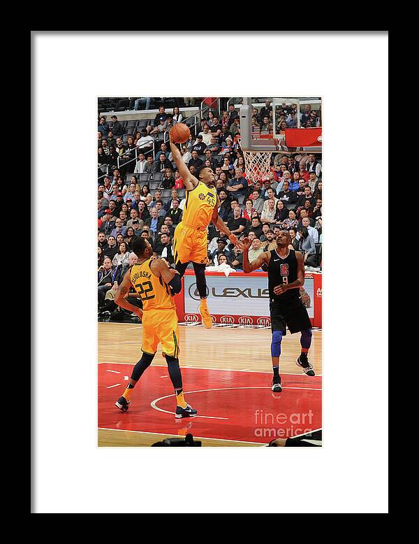 Donovan Mitchell Framed Print featuring the photograph Donovan Mitchell #3 by Andrew D. Bernstein