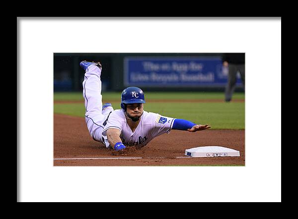 People Framed Print featuring the photograph Eric Hosmer by Ed Zurga