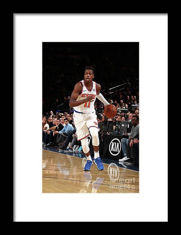 Frank Ntilikina Framed Print featuring the photograph Frank Ntilikina #3 by Nathaniel S. Butler