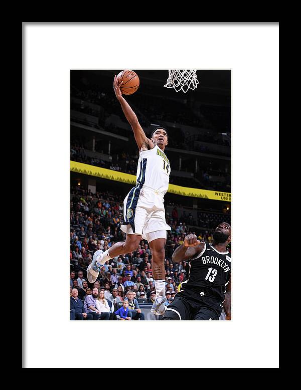 Nba Pro Basketball Framed Print featuring the photograph Gary Harris by Garrett Ellwood