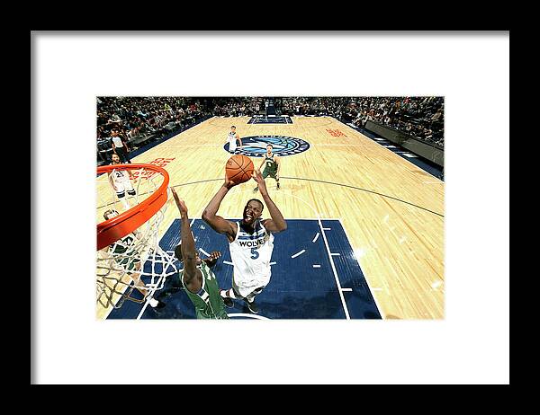 Gorgui Dieng Framed Print featuring the photograph Gorgui Dieng #3 by David Sherman