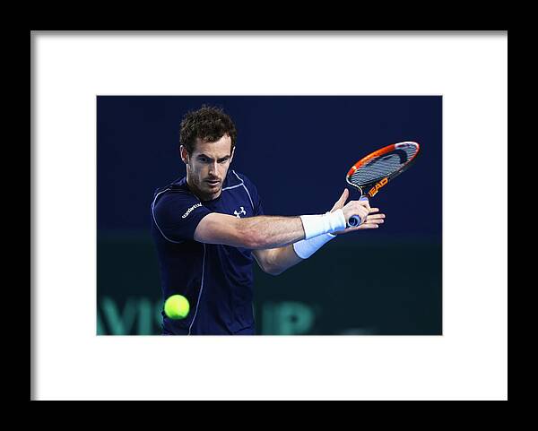 Playoffs Framed Print featuring the photograph Great Britain v Japan - Davis Cup: Day One #3 by Clive Brunskill