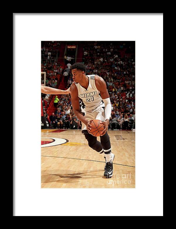 Nba Pro Basketball Framed Print featuring the photograph Hassan Whiteside by Issac Baldizon