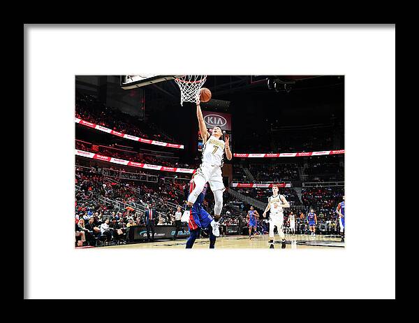 Atlanta Framed Print featuring the photograph Jeremy Lin by Scott Cunningham