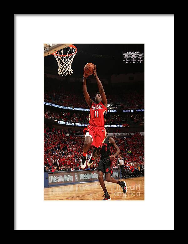 Smoothie King Center Framed Print featuring the photograph Jrue Holiday by Layne Murdoch