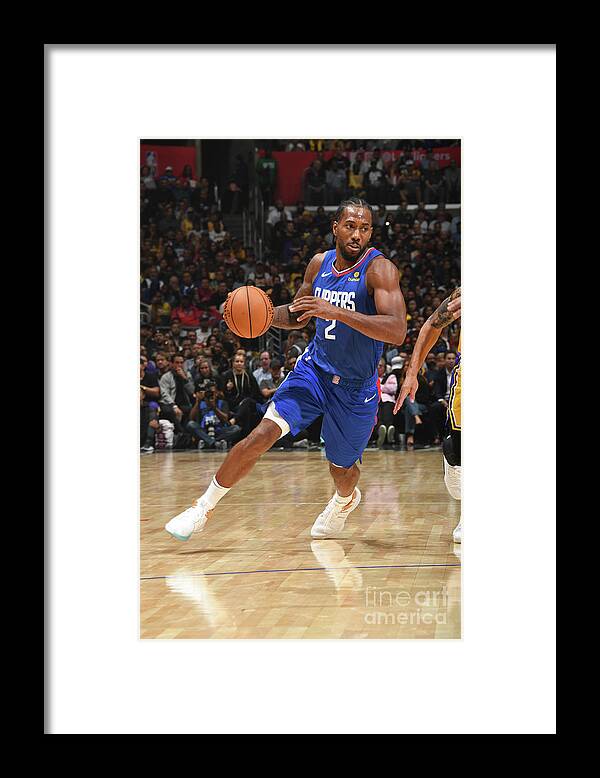 Nba Pro Basketball Framed Print featuring the photograph Kawhi Leonard by Andrew D. Bernstein