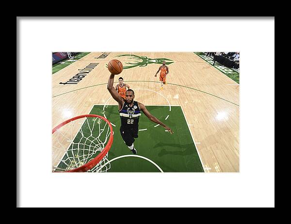 Khris Middleton Framed Print featuring the photograph Khris Middleton by Andrew D. Bernstein