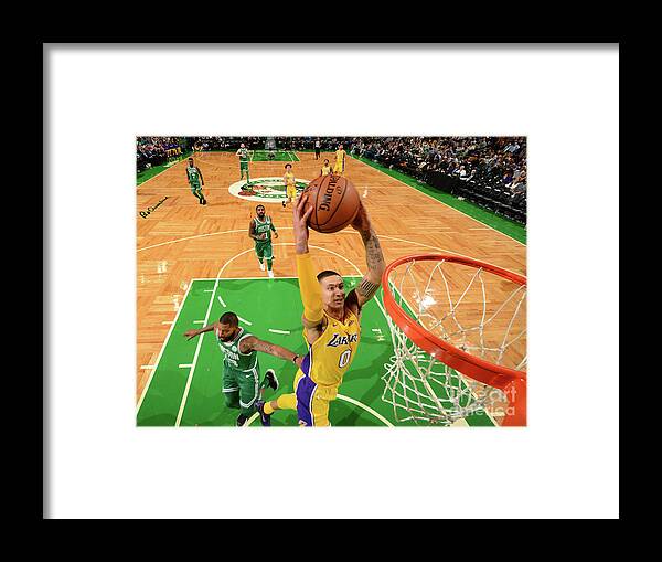 Nba Pro Basketball Framed Print featuring the photograph Kyle Kuzma by Jesse D. Garrabrant