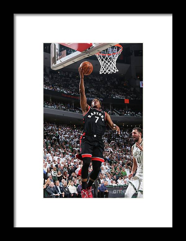 Kyle Lowry Framed Print featuring the photograph Kyle Lowry #3 by Gary Dineen