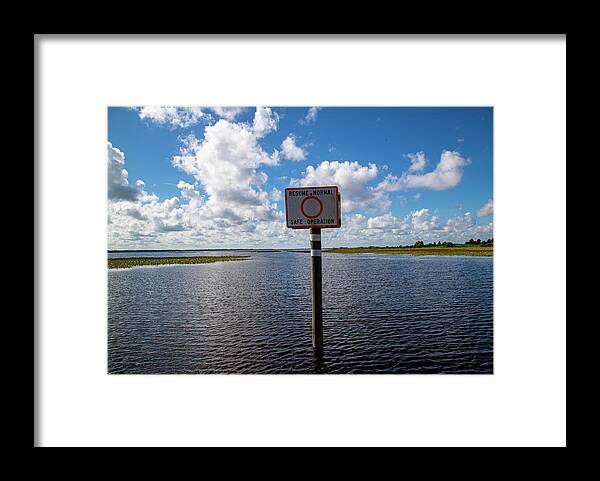 Lake Istokpoga Framed Print featuring the photograph Lake Istokpoga Park #3 by Dart Humeston
