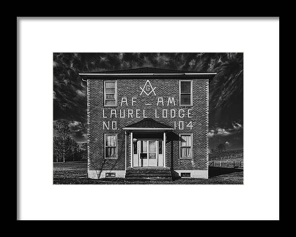 Masonic Lodge Framed Print featuring the photograph Laurel Lodge 104 #3 by Mountain Dreams