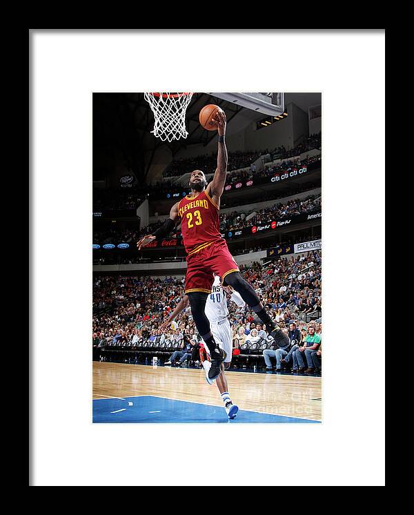 Nba Pro Basketball Framed Print featuring the photograph Lebron James by Glenn James
